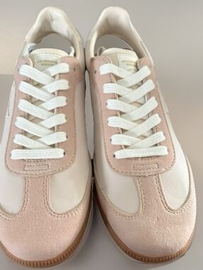 Women’s Pink and White Casual Sneakers
